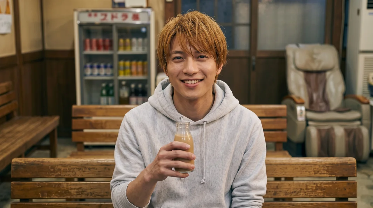 日曜は筋トレのあと、一番風呂とコーヒー牛乳