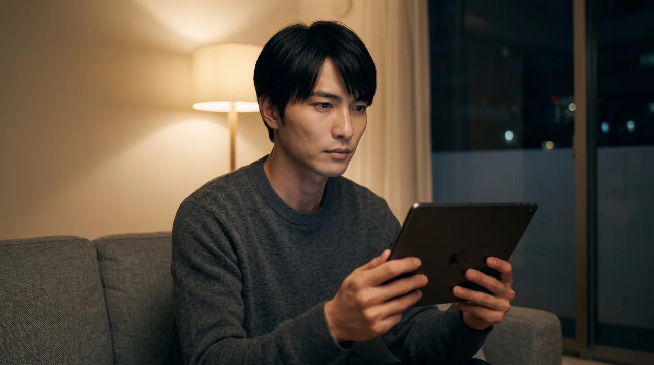 夜はBLドラマを1話。感想は手帳に2行